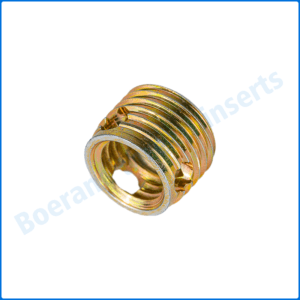 M3 x 0.5 Yellow Self-tapping Threaded Insert with Cutting Bores